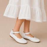 Ondina Ballet Flat | White Leather