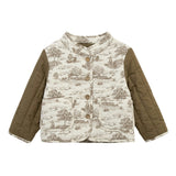 Country Toile Quilted Coat