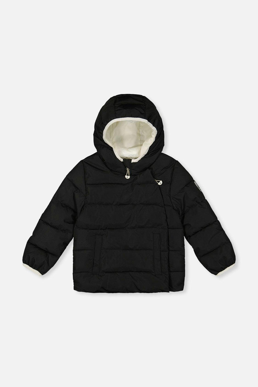 Winter Jacket Adapted For Car Seats Black