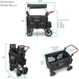 Premium Double Wagon Style Luxe Stroller