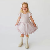 Andina Rose Pointelle Ruffled Twirl Dress
