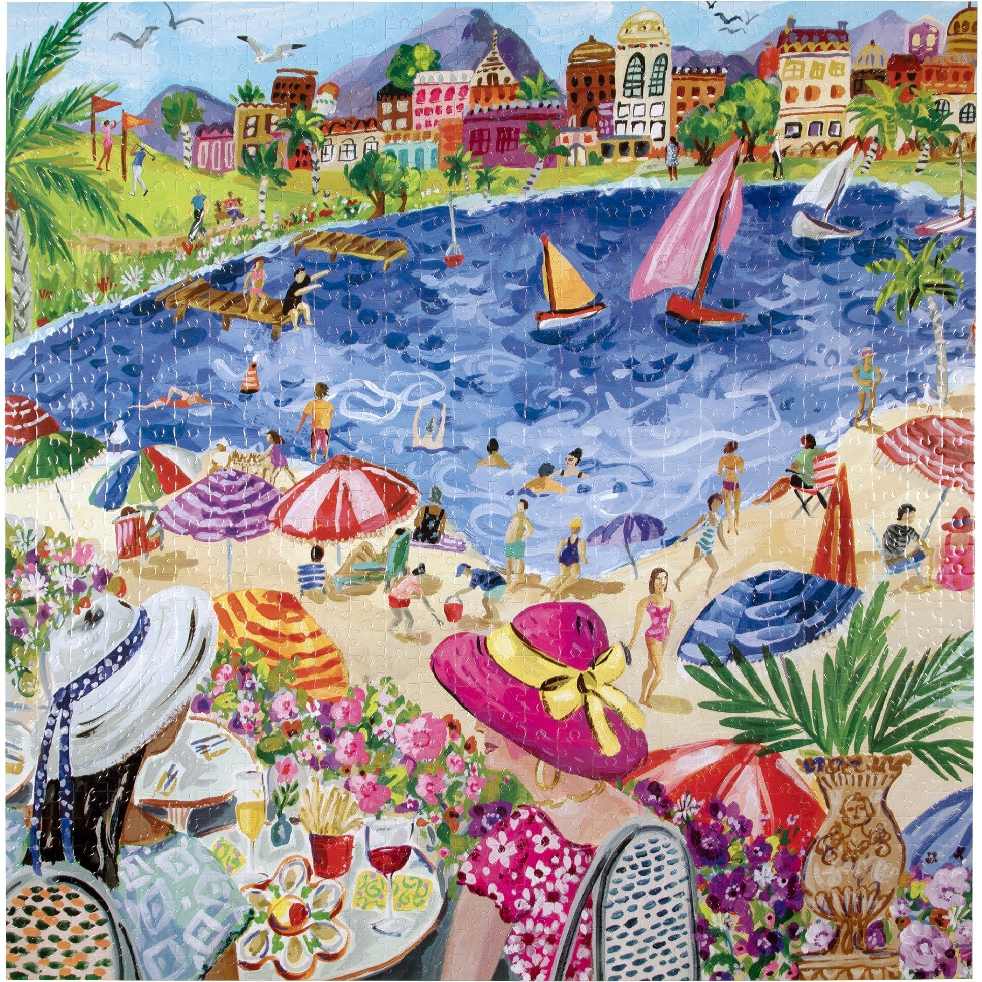 Piece&Love: Lunch by the Sea - 1000 pc Puzzle