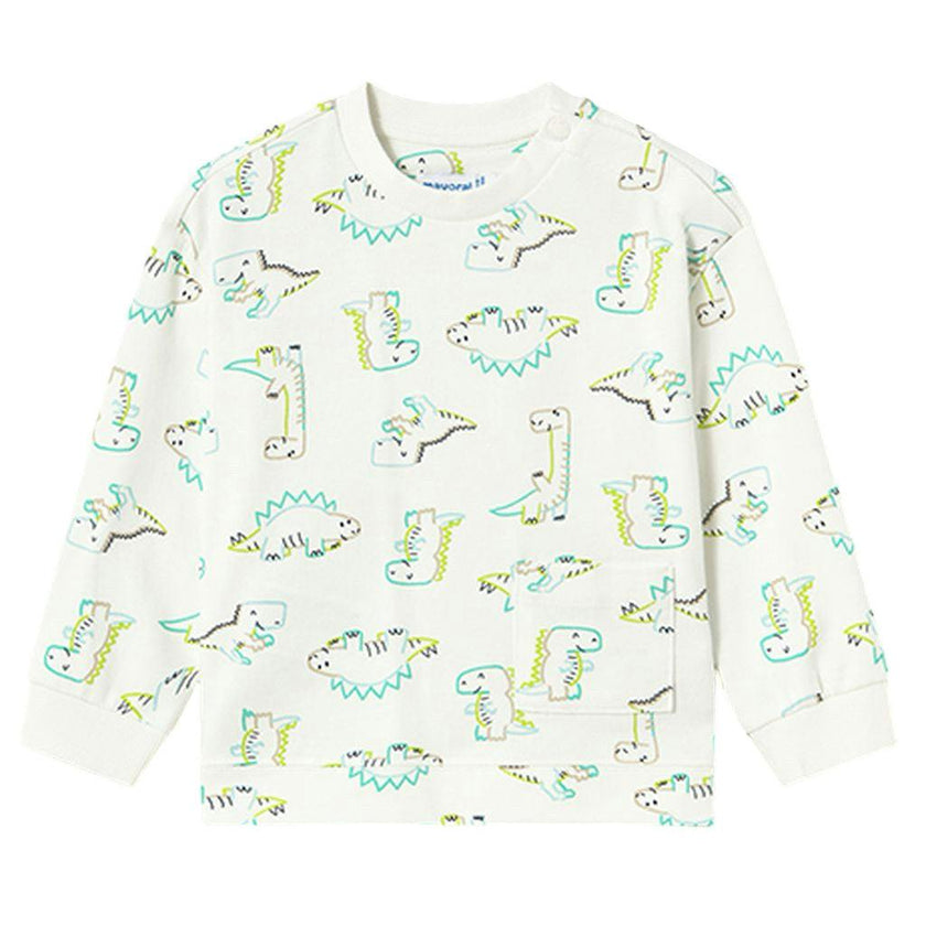 Cream Dinosaur Sweatshirt
