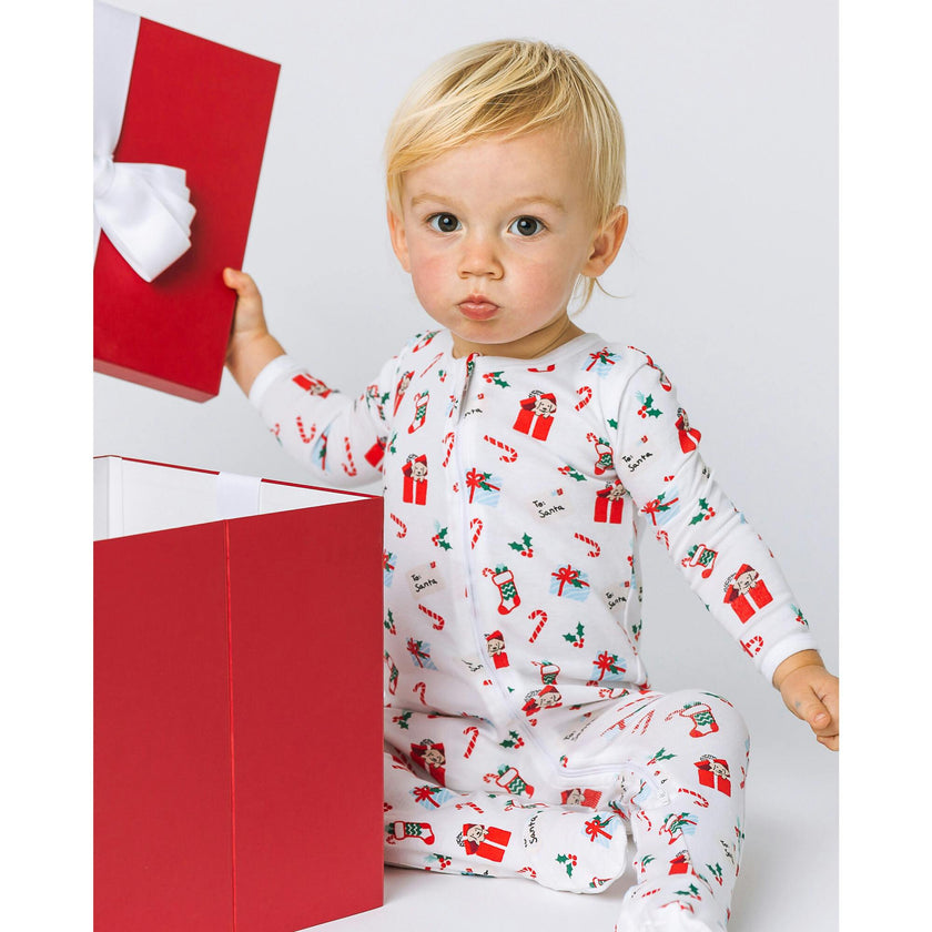 The Organic Zipper Footie [Dear Santa I Want a Puppy]