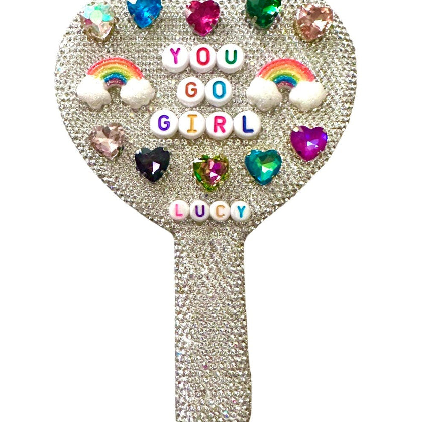 YOU GO GIRL Customized Jeweled Mirror