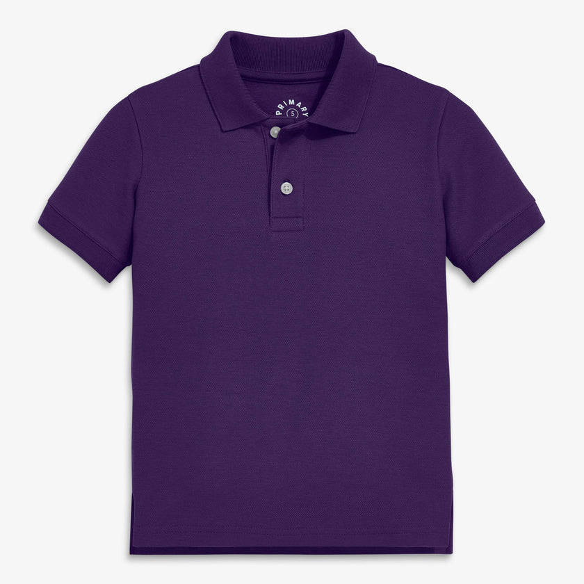 Kids short sleeve pique polo