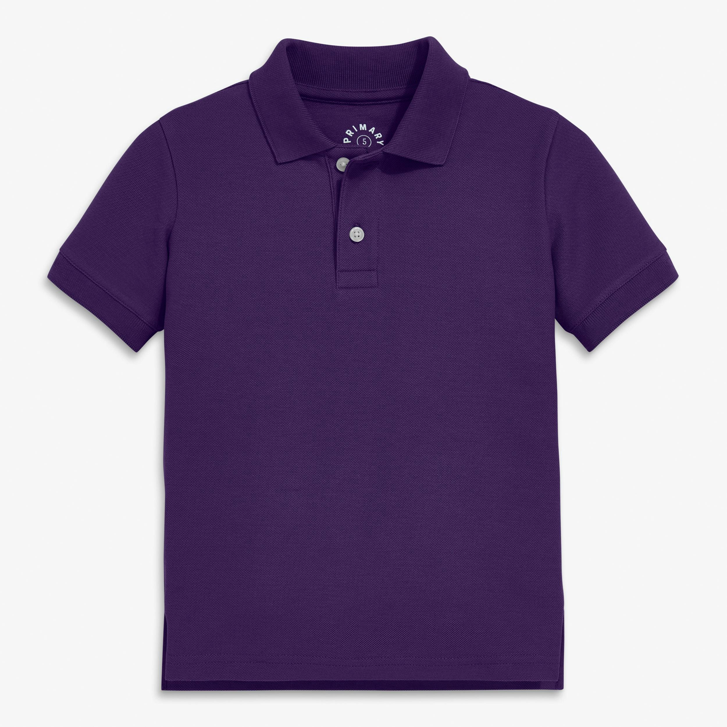 Kids short sleeve pique polo