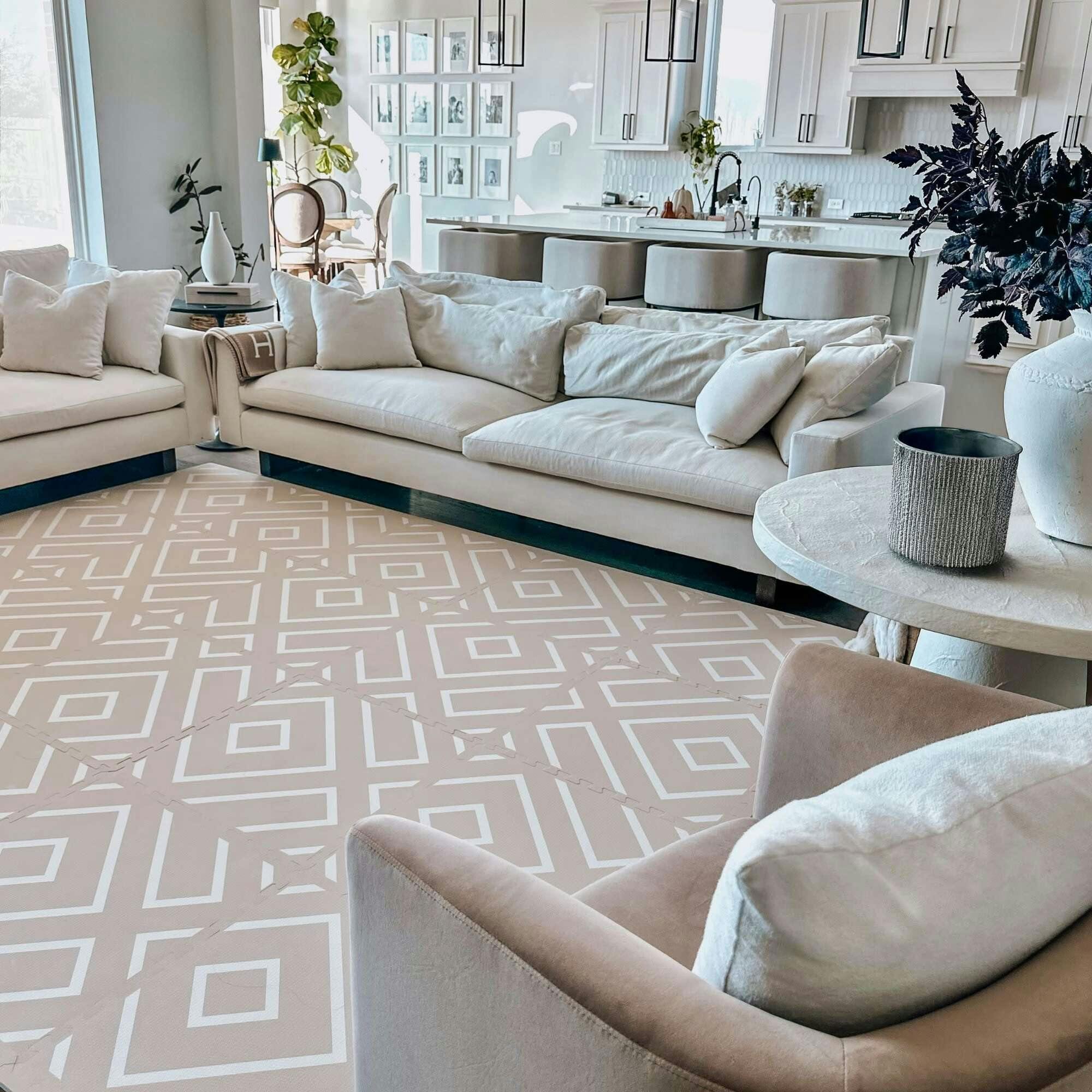 Modern Blocks - Desert Sand - Play Mat, Prints
