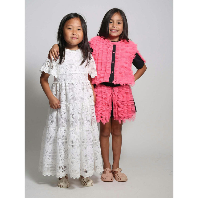 TOULA TIERED RUFFLE BLOUSE