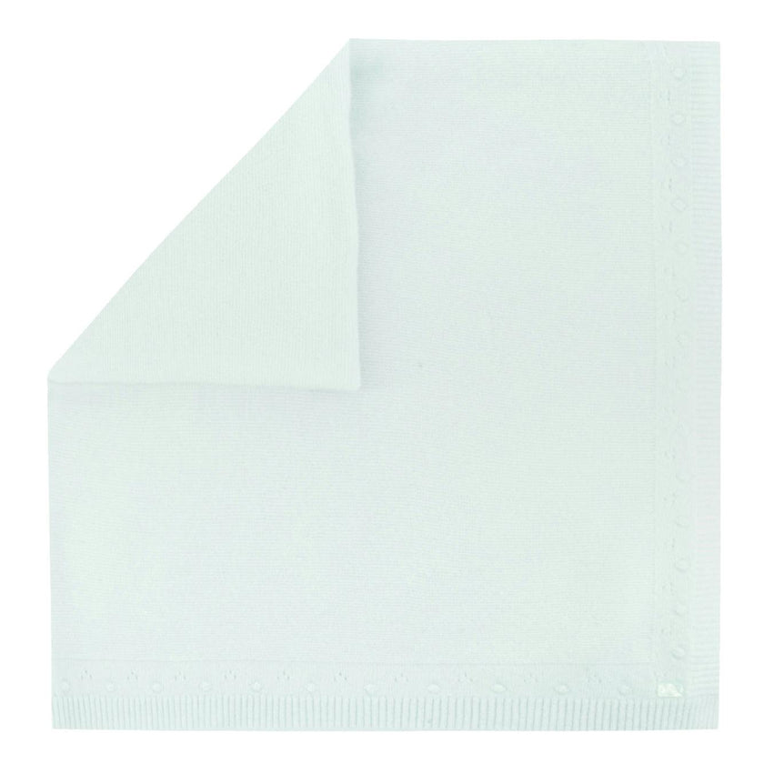 TARTINE ET CHOCOLAT Knit Baby Blanket - Bleu Ciel