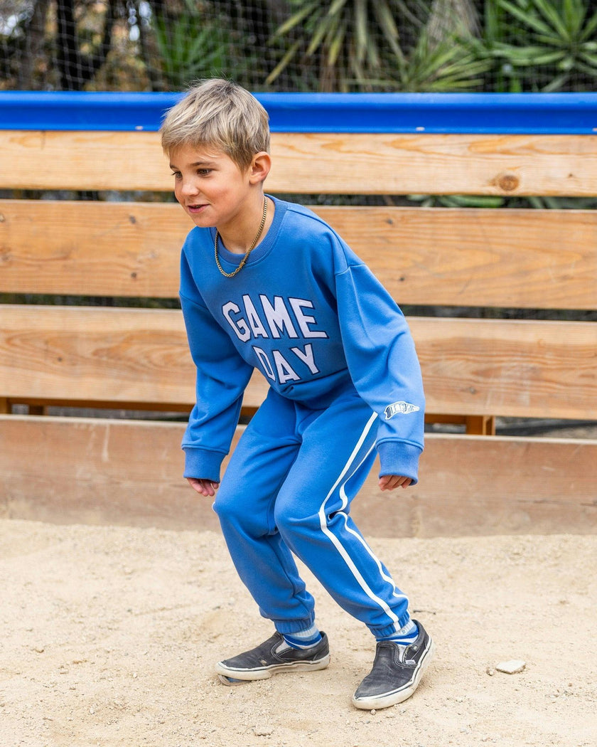 Wyatt Track Jogger - Bright Cobalt French Terry