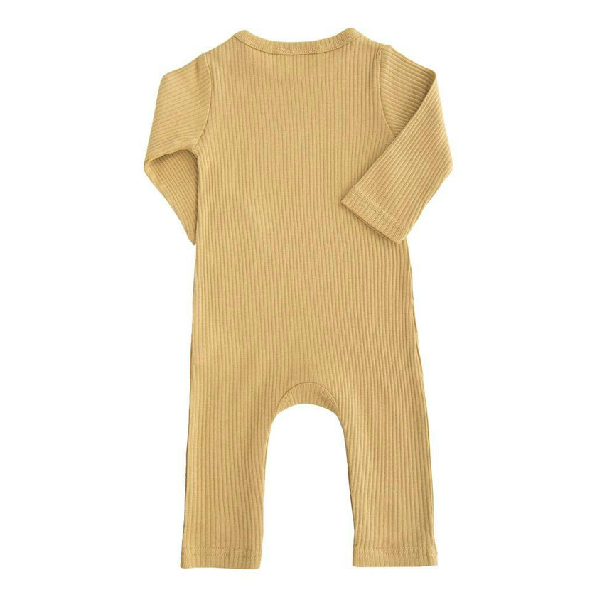 Yellow Biscotti LS Modal Romper