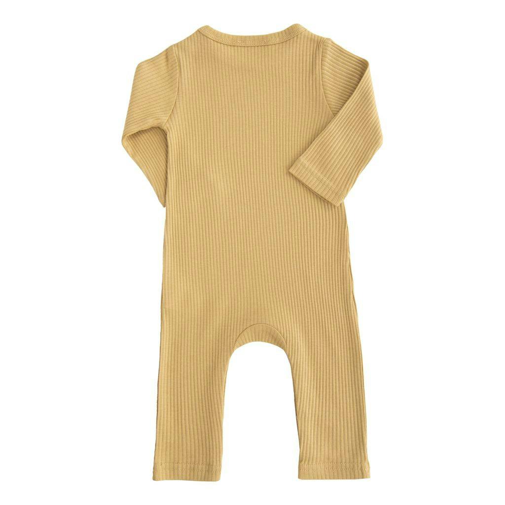 Yellow Biscotti LS Modal Romper
