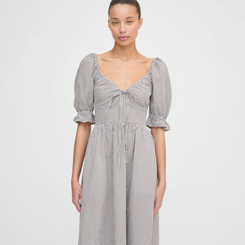 The Ophelia Dress - Chocolate Gingham