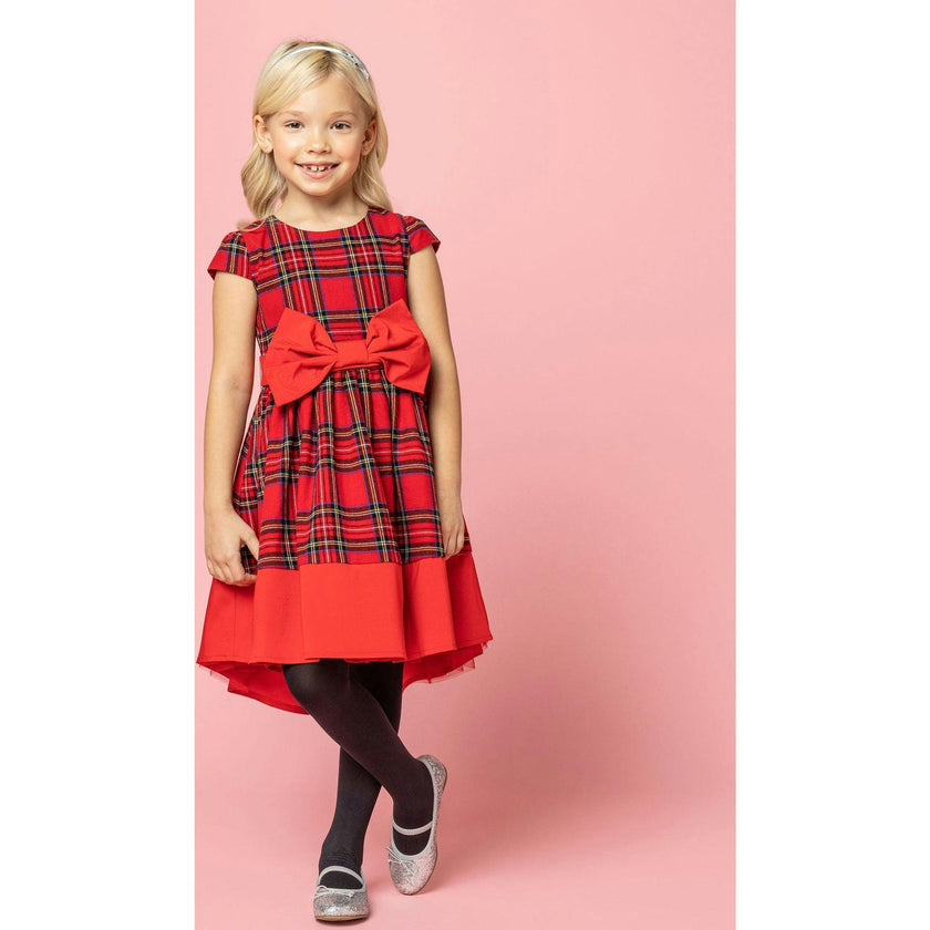 Florence Plaid Tartan Girls Party Dress