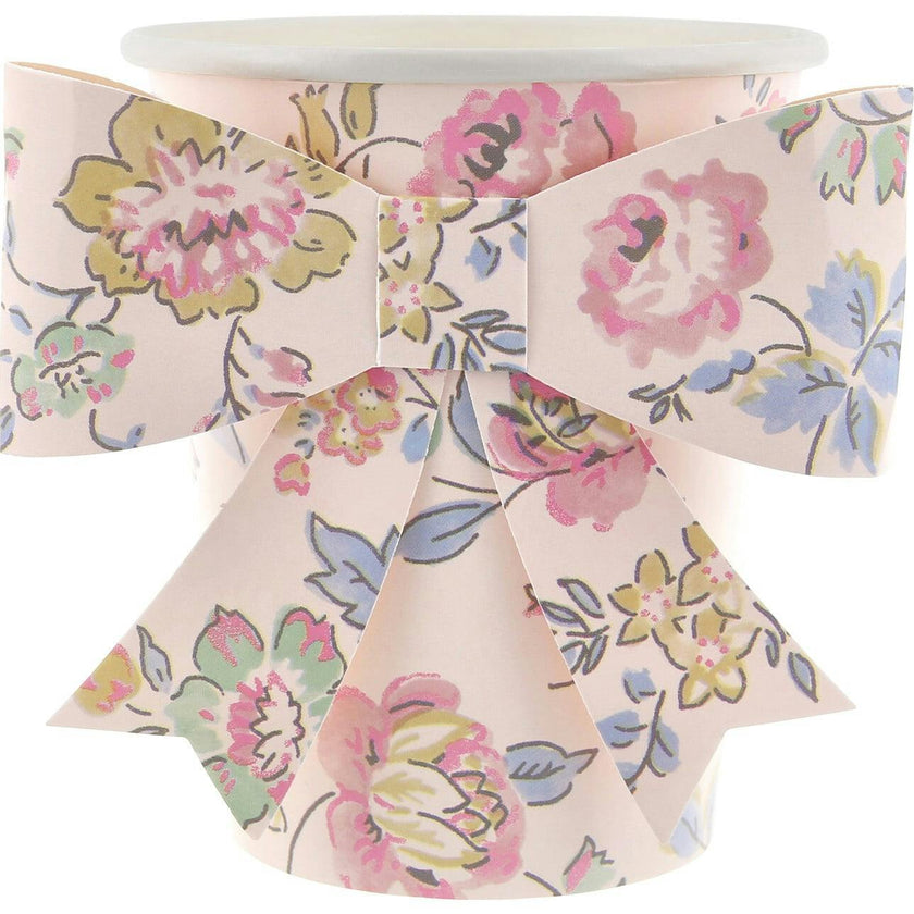 Pink Chintz Bow Cups