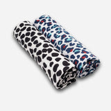 ANIMAL PRINT 2-PACK MUSLIN SQUARES - for 0 to 4 months & 5+ month old babies