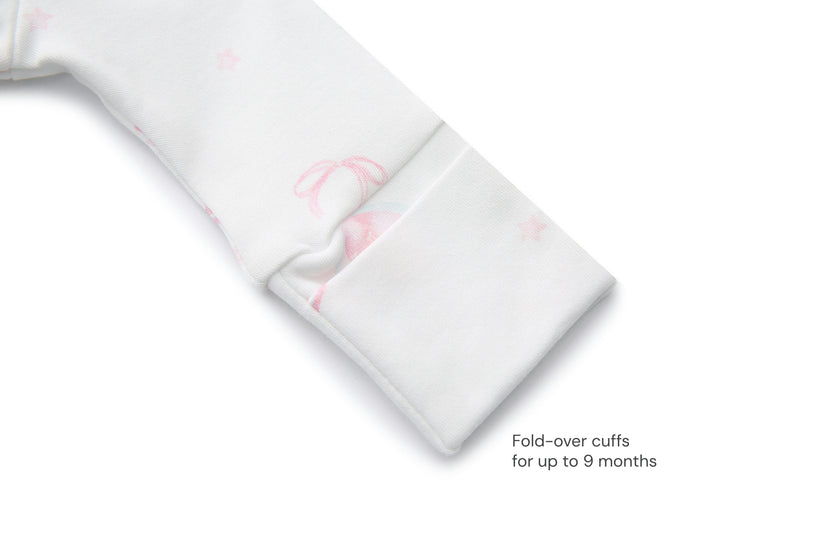 Organic Cotton Magnetic Footie Pajama - Carousel