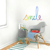 Watercolor Words • Smile • Peel-and-Stick Wall Decals