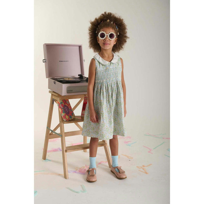 Hand-Smocked Girls Dress - Catalina