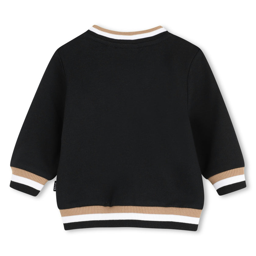Black Logo Baby Jacket Set
