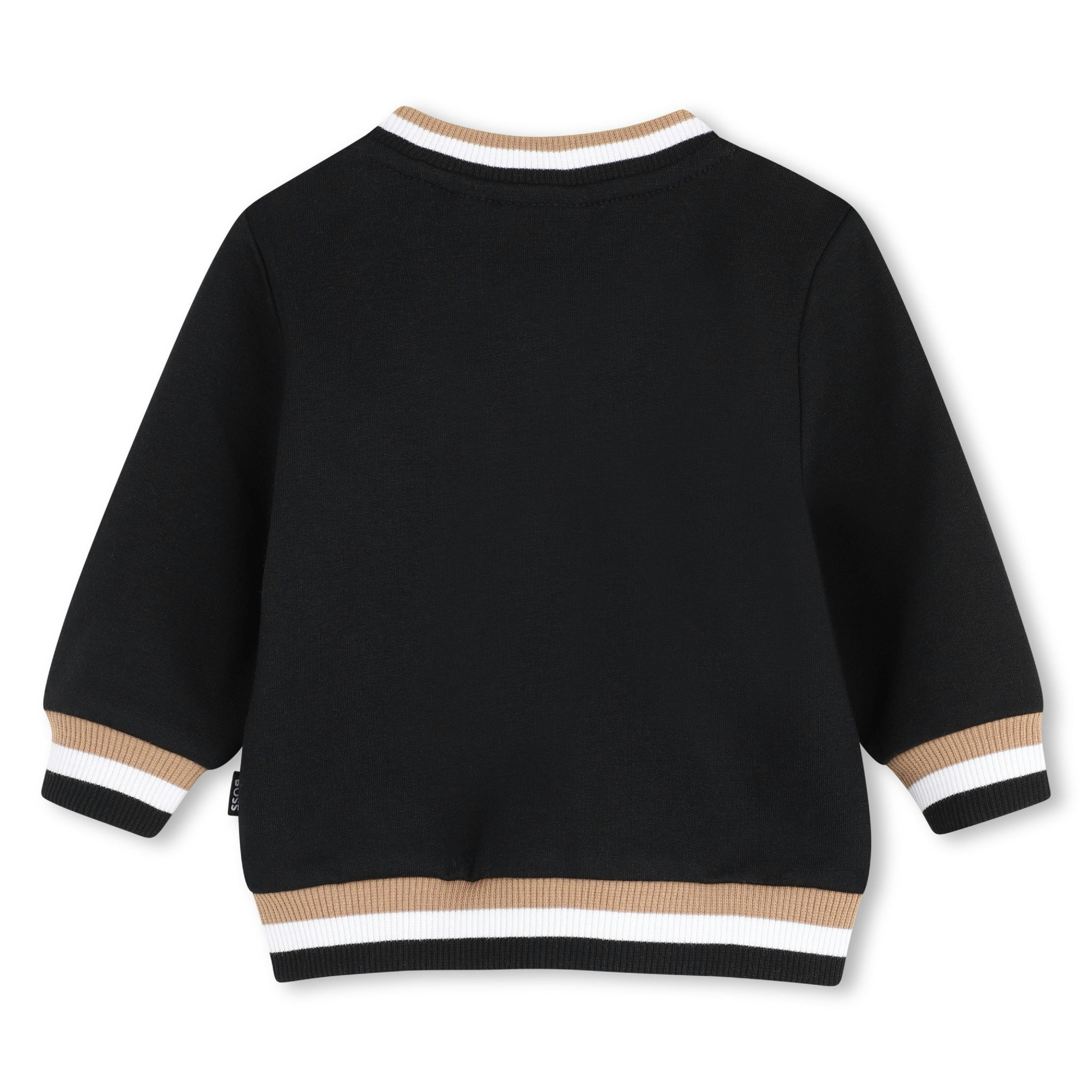 Black Logo Baby Jacket Set