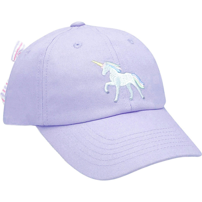Rainbow Unicorn Bow Baseball Hat