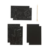 Scratch and Scribble Mini Scratch Art Kit - Dinosaur Days - 6 Cards