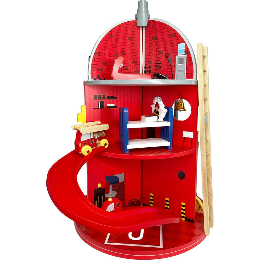 3-Story Fire Station Playset with 25 Figurines and Furnishings