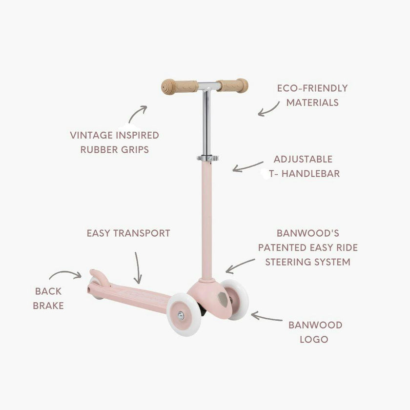 BANWOOD ECO SCOOTER - FADED PINK