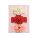 Multicolor Floral Elastic Headband Set