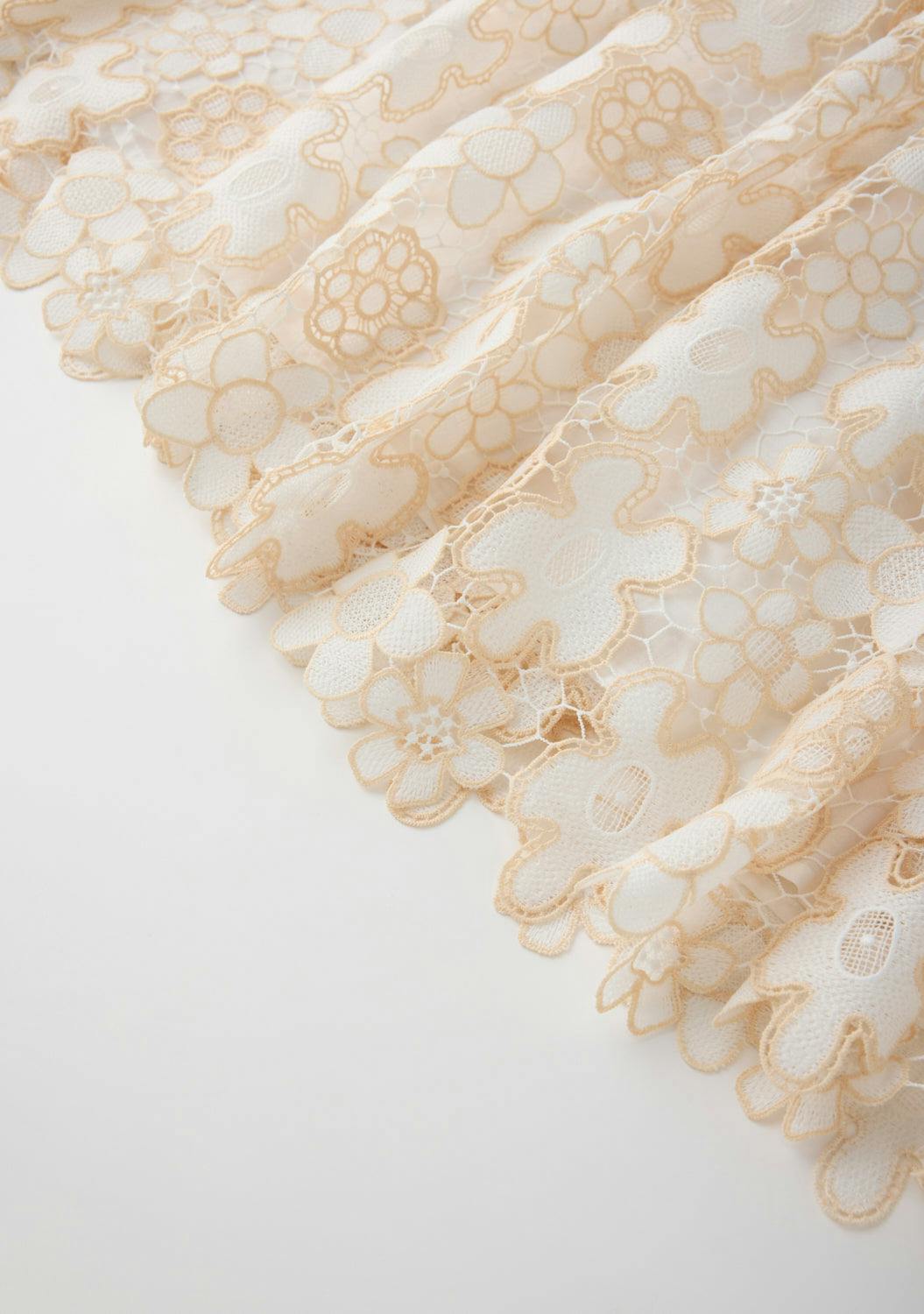 Haley Embroidered Frill Maxi Dress