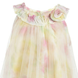 Yellow Rosamira Floral Tulle Dress