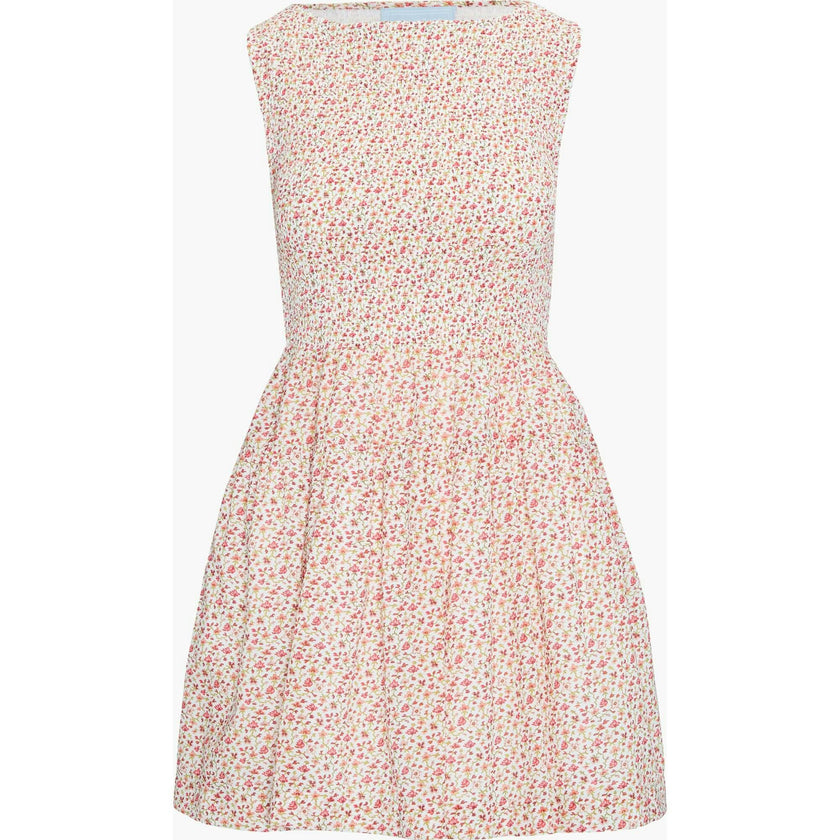 The Cosima Mini Nap Dress - Ivory Geo Ditsy