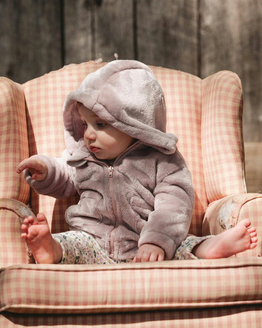 Hooded Zip Plush Jacket