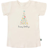 graphic tee | happy holidays tree