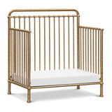 Winston 4-In-1 Convertible Mini Crib in Vintage Gold