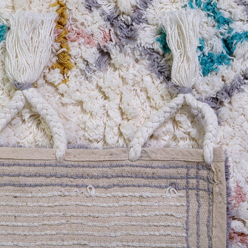 Milko Berber Braided Tassel Rectangular Rug