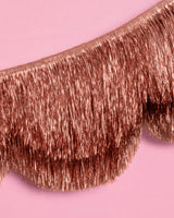 Rose Gold Scallop Fringe - scalloped banner