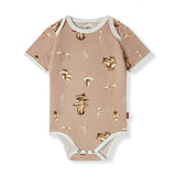 Mushroom Organic Cotton Short Sleeve One Piece