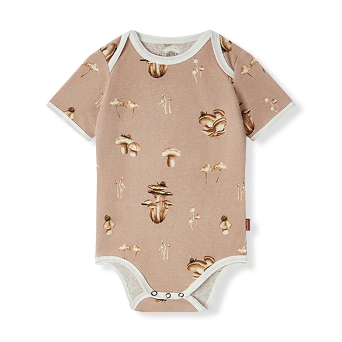 Mushroom Organic Cotton Short Sleeve One Piece