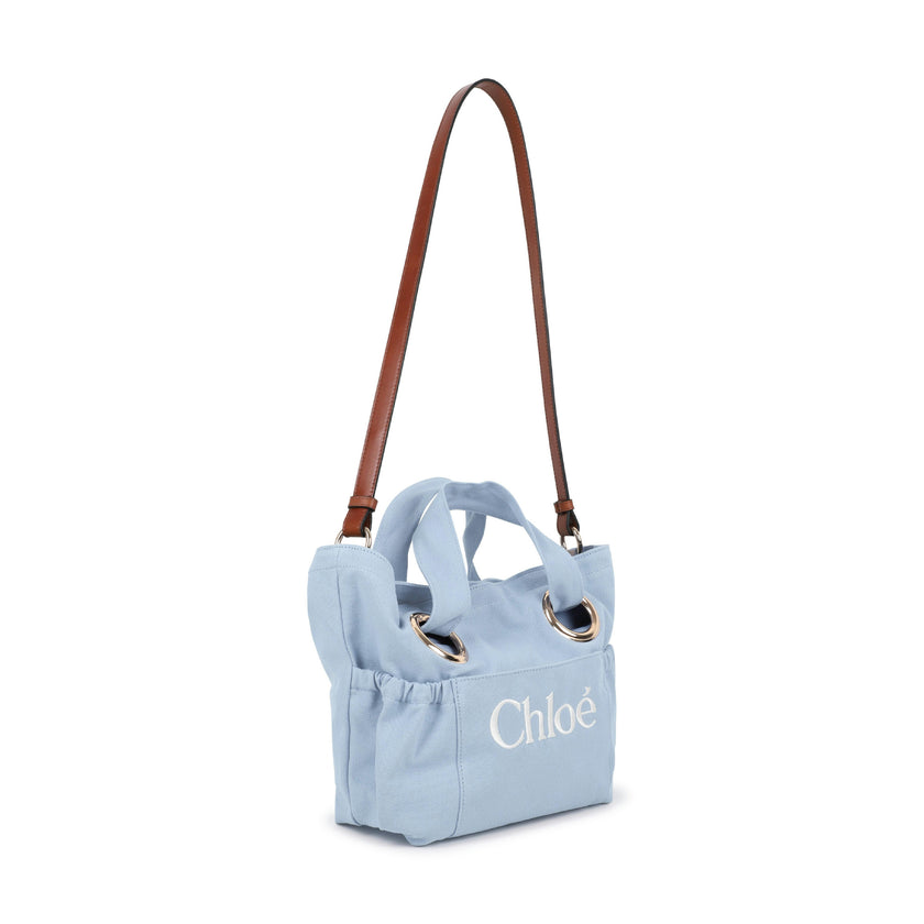 Blue Chloé Ring-Detail Handbag