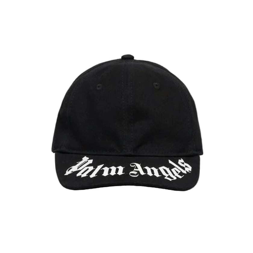 Black Brushed Logo Baseball Cap