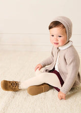 Cable Detail Cardigan in Beige (6mths-3yrs)