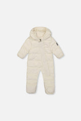 Baby Cloud One Piece Snowsuit Adapted For Car Seats Off White