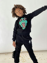 Dino Flash Jogger Set, Black