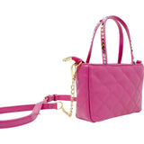 Quilted Rhinestone Tote Bag