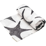 XL Starfish Print Muslin Multi-Purpose Square Blanket