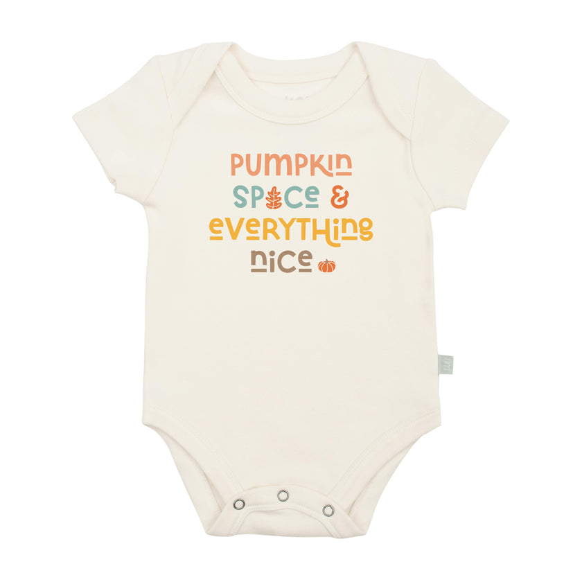 graphic bodysuit | pumpkin spice nice