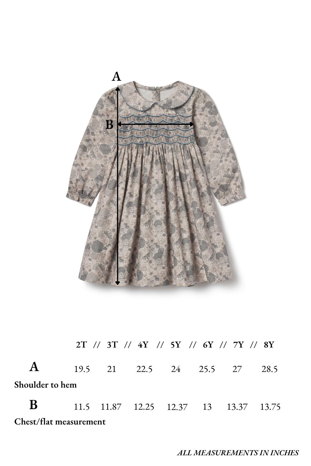 Clara Dress in Dahlia Daze